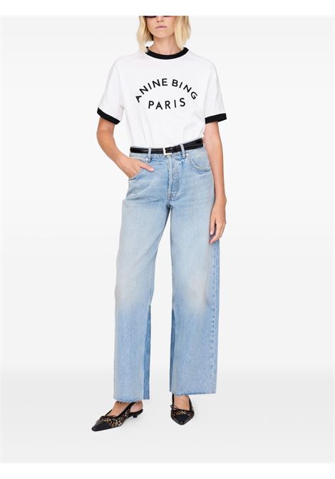 t-shirt jaylin paris donna ivory ANINE BING | A-08-11527IVY1